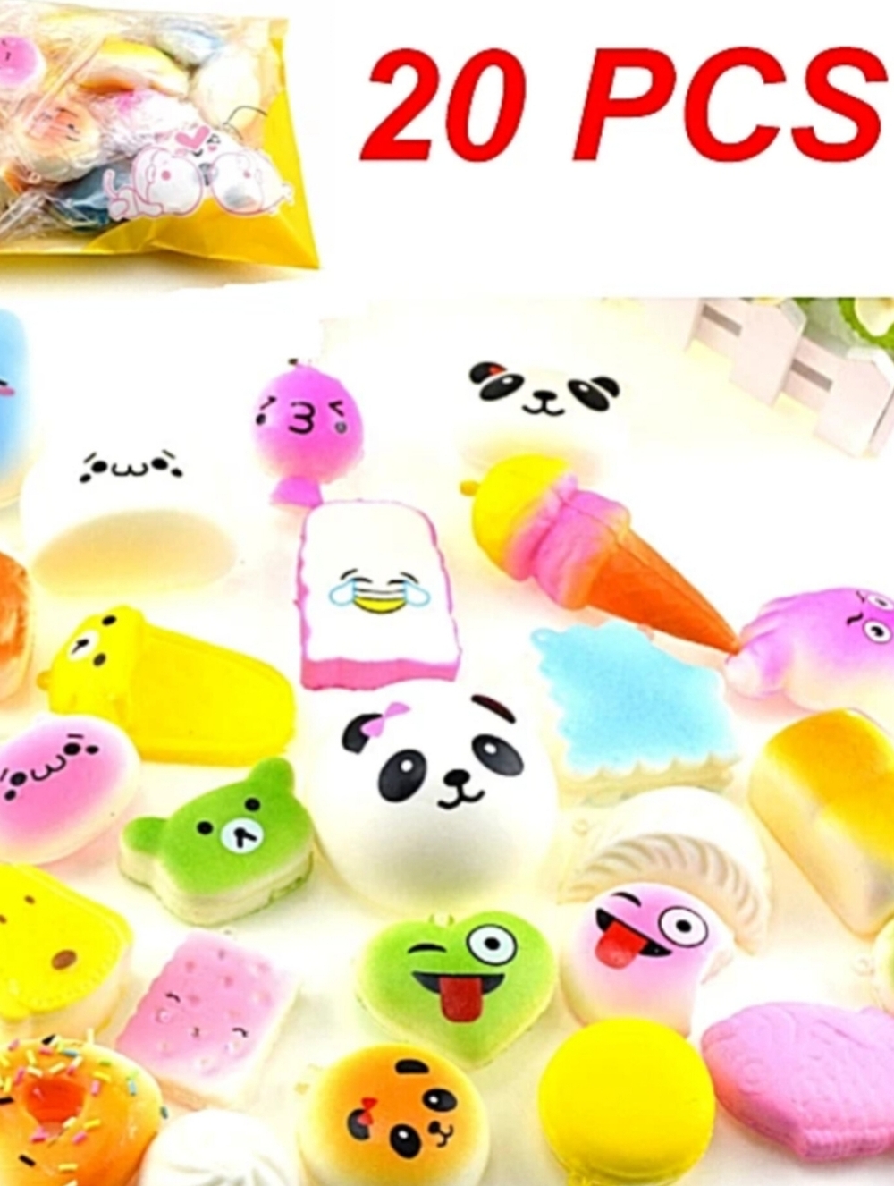 Assorted Cute Squeesh & Animal Mini Squishy Fidget Toys - Multicolor Blind Box